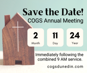 COGS Annual Meeting Save the Date