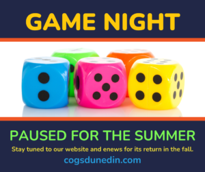 Game Night at Episcopal Church of the Good Shepherd, Dunedin FL - On the 2nd Wednesday of each month at 6 PM. Paused for the summer of 2026.