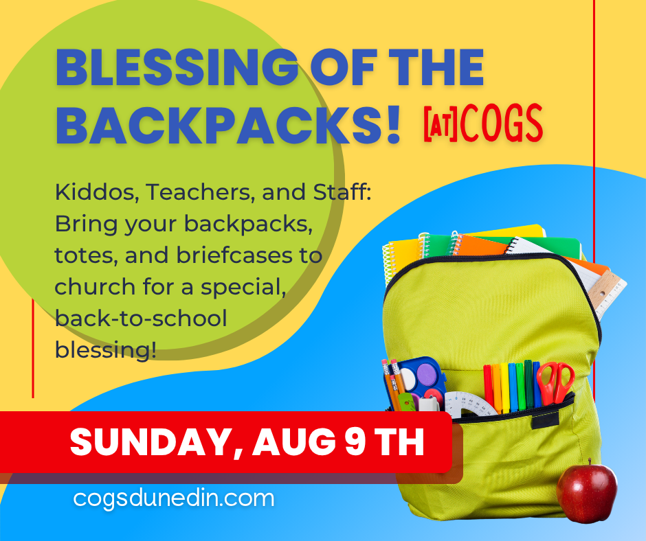Blessing of the Backpacks - Episcopal Church of the Good Shepherd ...